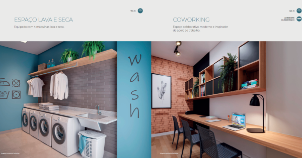 lavanderia e coworking